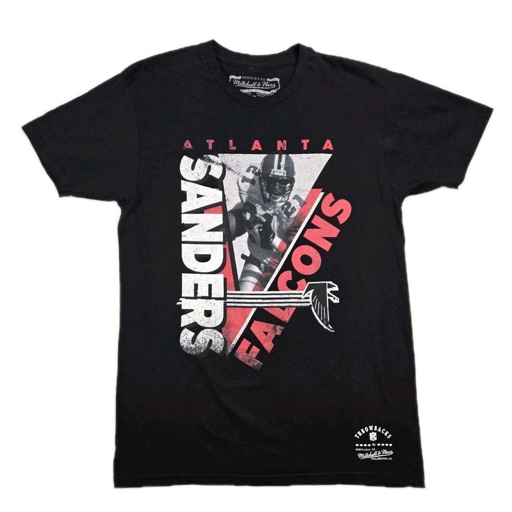 Mens Mitchell And Ness Deion Sanders Atlanta Falcons Throwback Shirt Medium